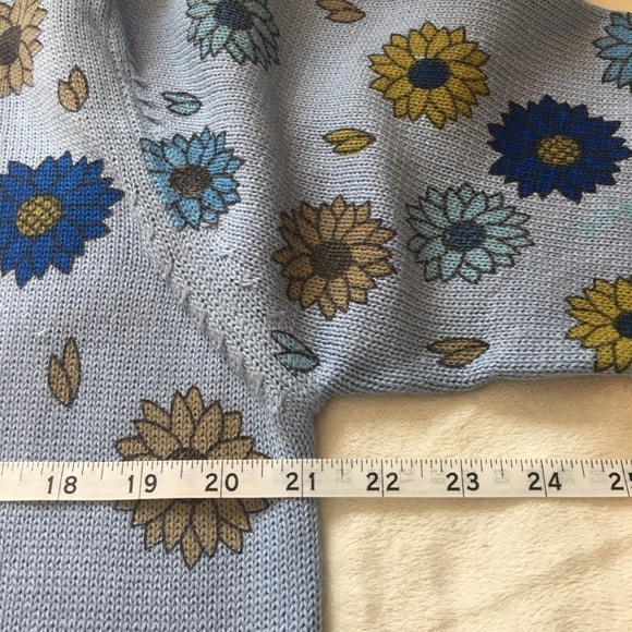 Misslook Sky Blue Knit Top Sz L - Picture 9 of 10